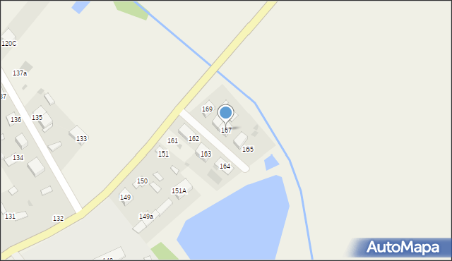 Bronowice, Bronowice, 167, mapa Bronowice