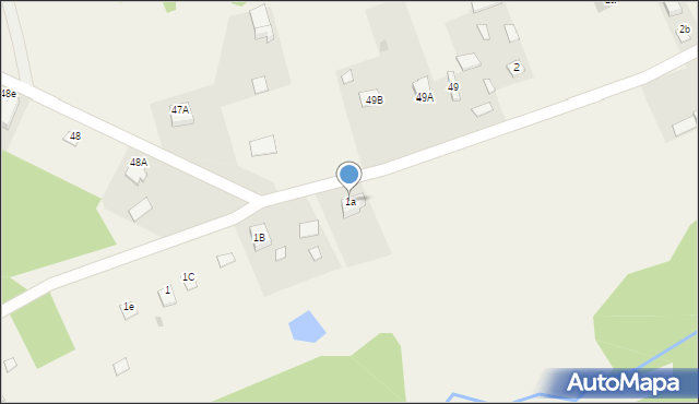 Bronowice, Bronowice, 1a, mapa Bronowice