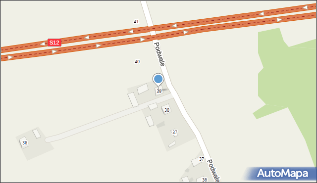 Bronowice, Bronowice, 39, mapa Bronowice