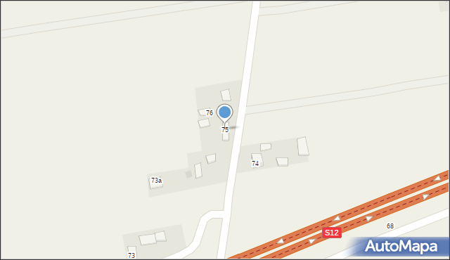 Bronowice, Bronowice, 75, mapa Bronowice