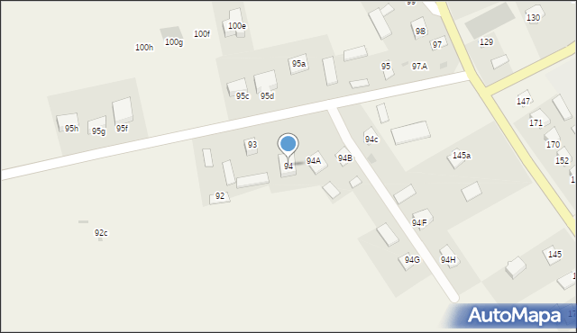 Bronowice, Bronowice, 94, mapa Bronowice