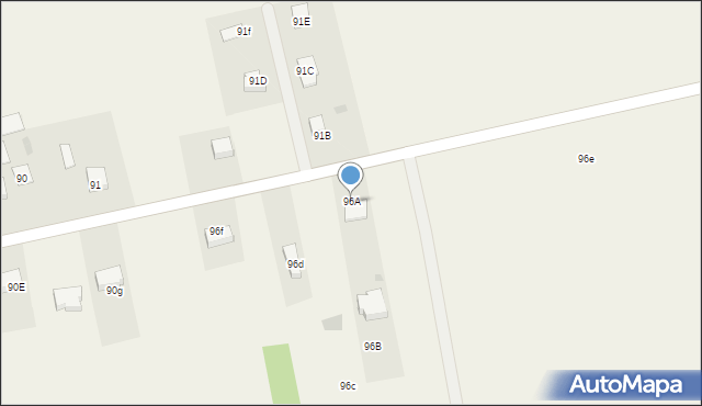 Bronowice, Bronowice, 96A, mapa Bronowice