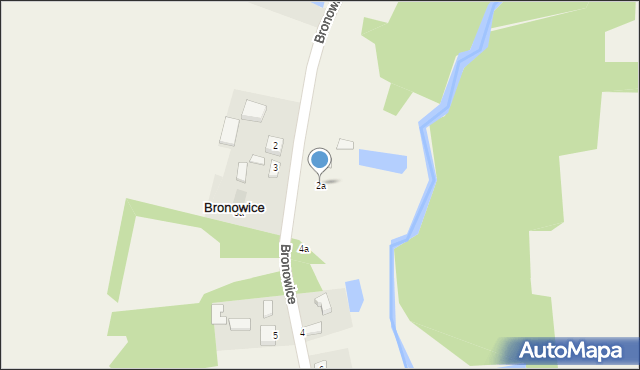 Bronowice, Bronowice, 2a, mapa Bronowice