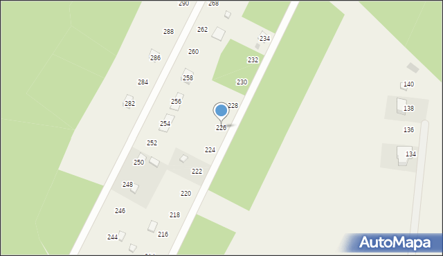 Bronowo, Bronowo, 226, mapa Bronowo