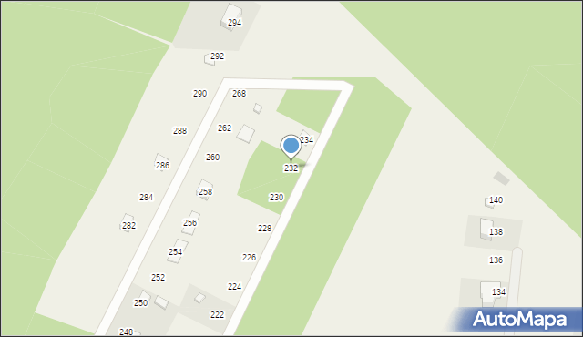 Bronowo, Bronowo, 232, mapa Bronowo