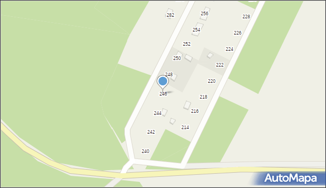 Bronowo, Bronowo, 246, mapa Bronowo