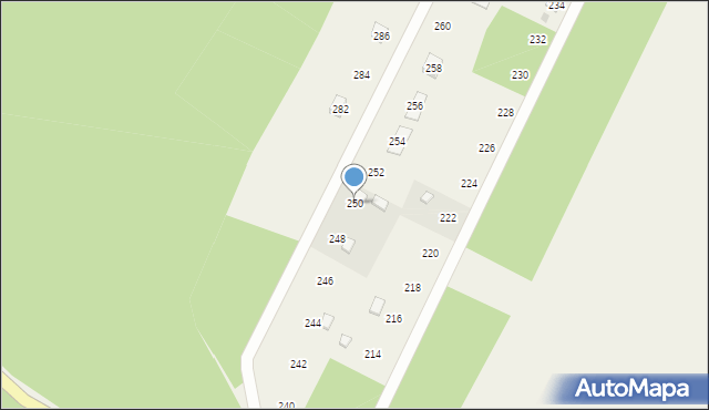 Bronowo, Bronowo, 250, mapa Bronowo