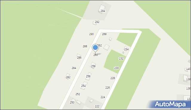 Bronowo, Bronowo, 260, mapa Bronowo