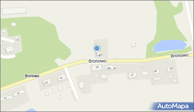Bronowo, Bronowo, 6a, mapa Bronowo