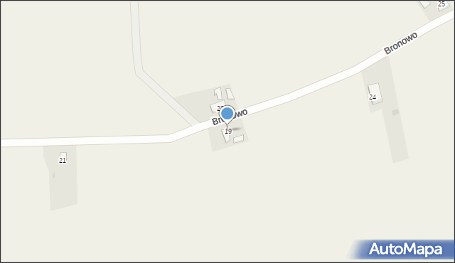 Bronowo, Bronowo, 19, mapa Bronowo