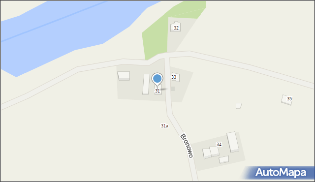 Bronowo, Bronowo, 31, mapa Bronowo