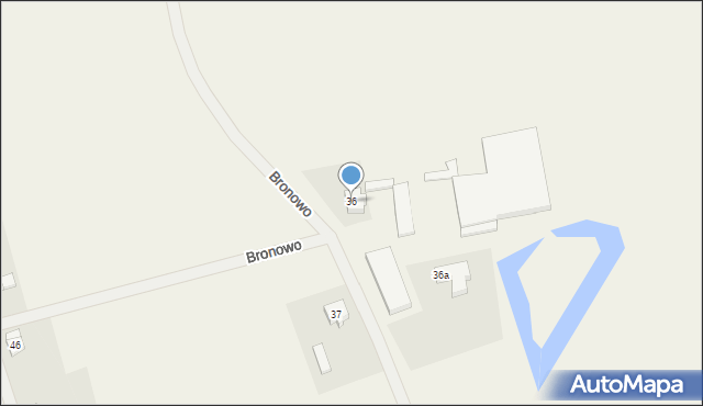 Bronowo, Bronowo, 36, mapa Bronowo