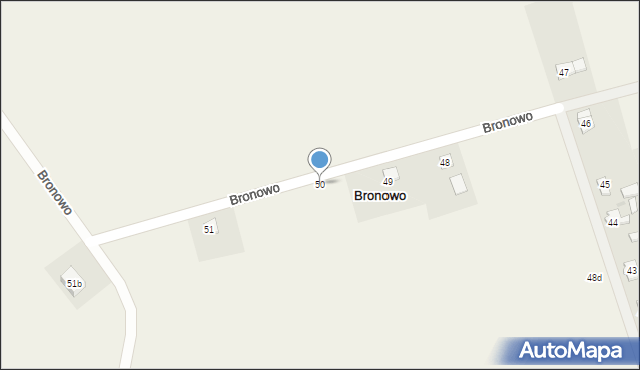 Bronowo, Bronowo, 50, mapa Bronowo