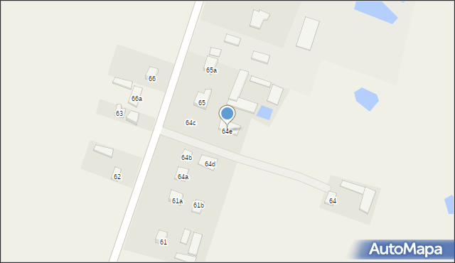 Bronowo-Zalesie, Bronowo-Zalesie, 64e, mapa Bronowo-Zalesie