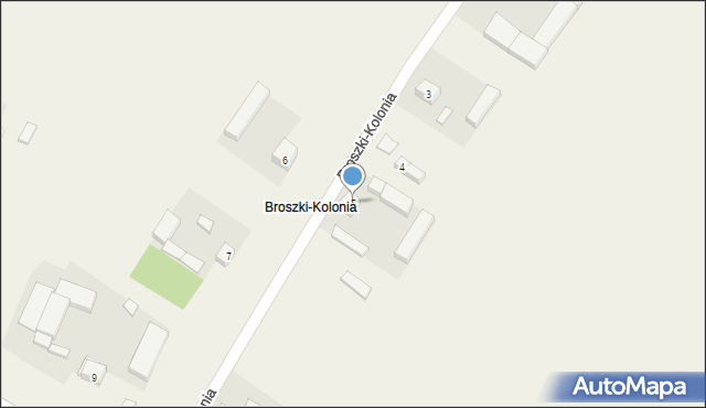 Broszki, Broszki-Kolonia, 5, mapa Broszki