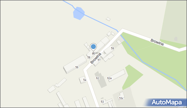 Browina, Browina, 60, mapa Browina