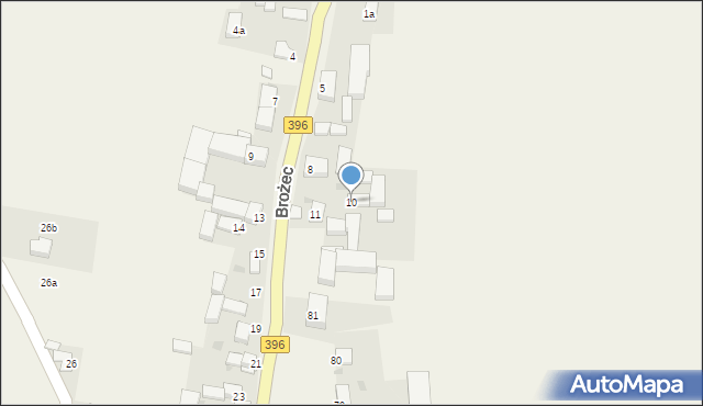 Brożec, Brożec, 10, mapa Brożec