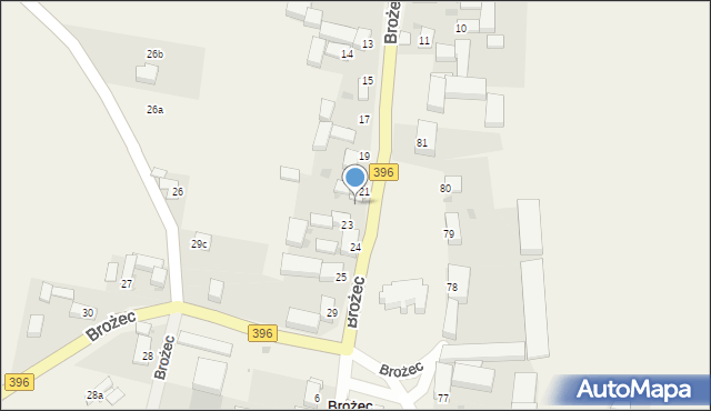 Brożec, Brożec, 22, mapa Brożec