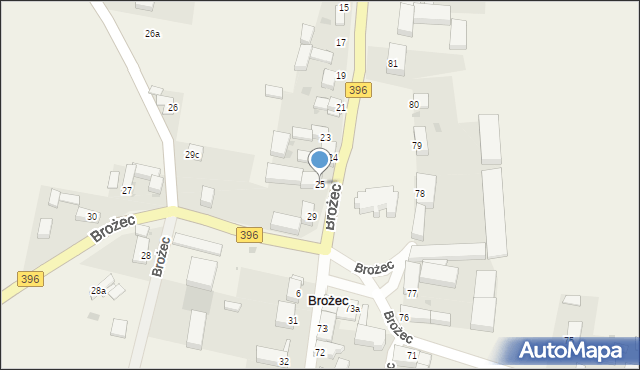 Brożec, Brożec, 25, mapa Brożec