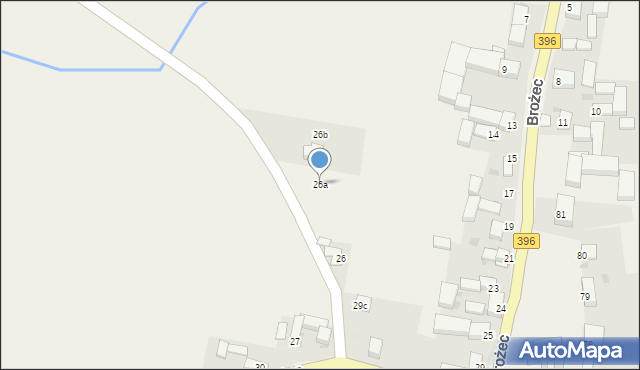 Brożec, Brożec, 26a, mapa Brożec