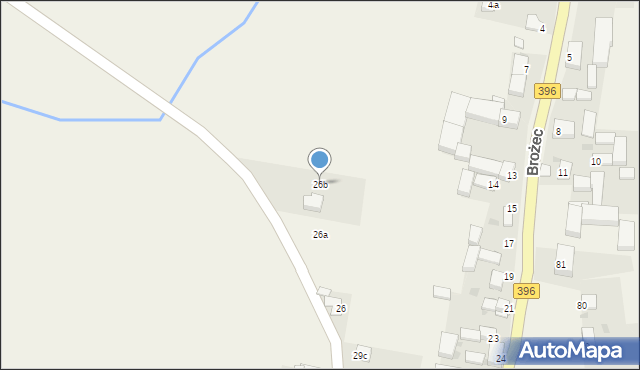 Brożec, Brożec, 26b, mapa Brożec
