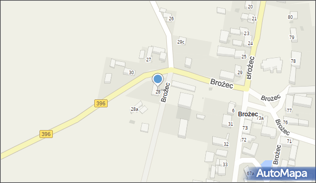 Brożec, Brożec, 28, mapa Brożec