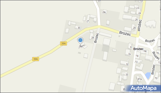 Brożec, Brożec, 28a, mapa Brożec