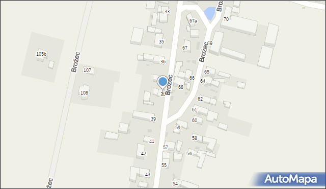 Brożec, Brożec, 38, mapa Brożec