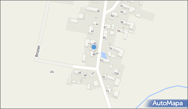 Brożec, Brożec, 44, mapa Brożec