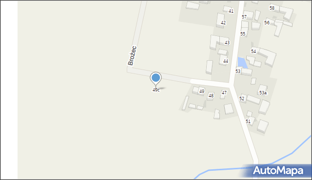 Brożec, Brożec, 49c, mapa Brożec