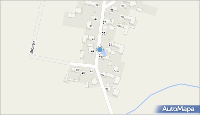 Brożec, Brożec, 53, mapa Brożec