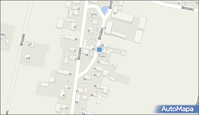 Brożec, Brożec, 63, mapa Brożec