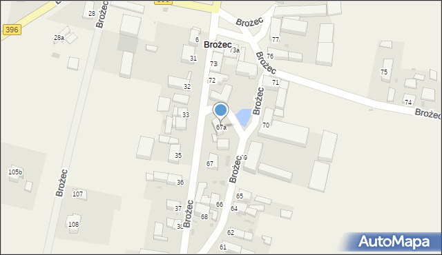Brożec, Brożec, 67a, mapa Brożec