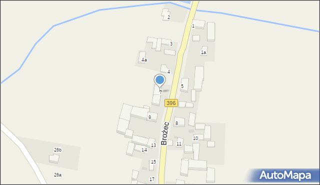 Brożec, Brożec, 7, mapa Brożec