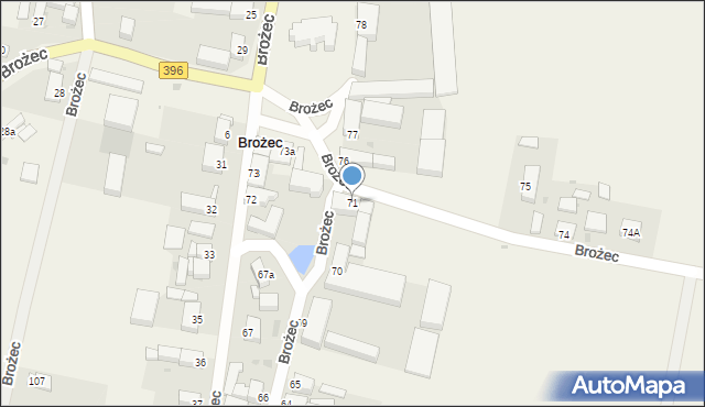 Brożec, Brożec, 71, mapa Brożec