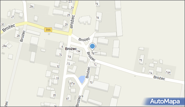 Brożec, Brożec, 76, mapa Brożec