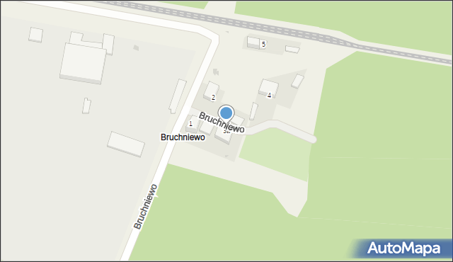 Bruchniewo, Bruchniewo, 3a, mapa Bruchniewo