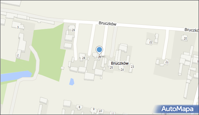 Bruczków, Bruczków, 26, mapa Bruczków