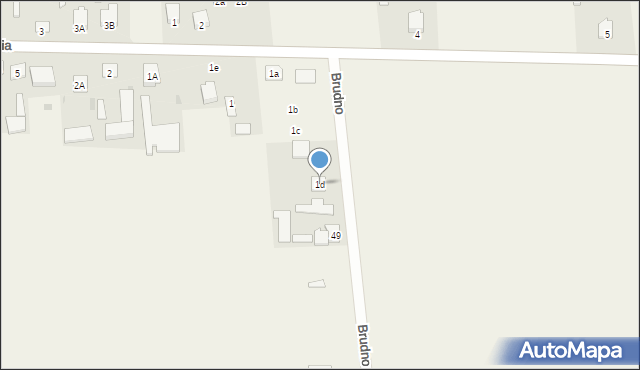 Brudno, Brudno, 1d, mapa Brudno
