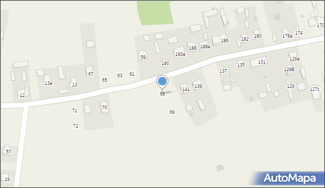Brudno, Brudno, 68, mapa Brudno