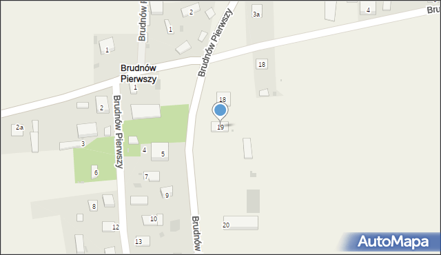 Brudnów Trzeci, Brudnów Trzeci, 19, mapa Brudnów Trzeci