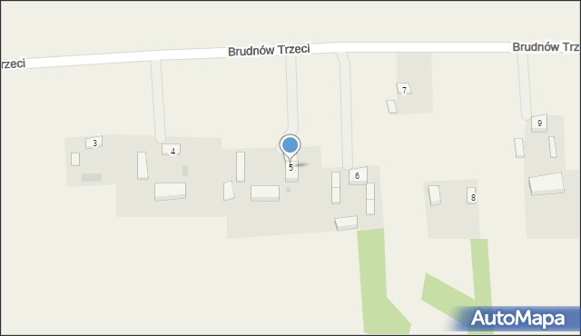 Brudnów Trzeci, Brudnów Trzeci, 5, mapa Brudnów Trzeci