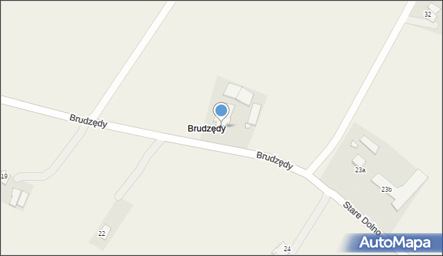 Brudzędy, Brudzędy, 21, mapa Brudzędy