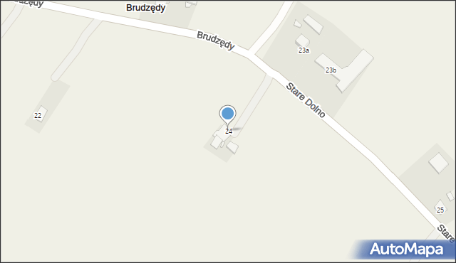 Brudzędy, Brudzędy, 24, mapa Brudzędy