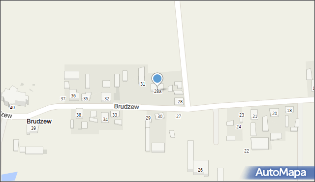 Brudzew, Brudzew, 28a, mapa Brudzew