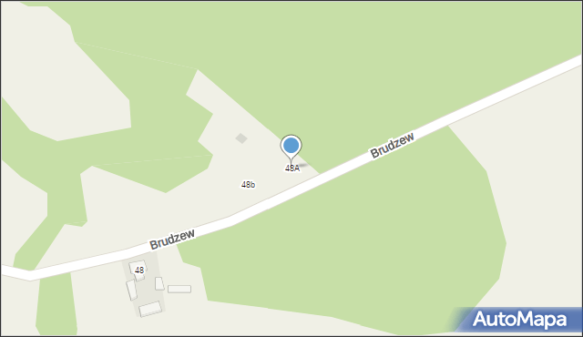Brudzew, Brudzew, 48A, mapa Brudzew