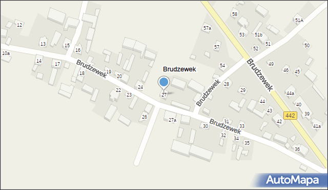 Brudzewek, Brudzewek, 27, mapa Brudzewek