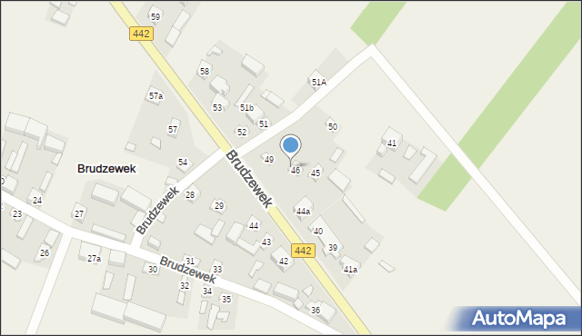 Brudzewek, Brudzewek, 47, mapa Brudzewek