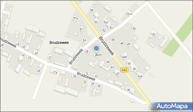 Brudzewek, Brudzewek, 48, mapa Brudzewek