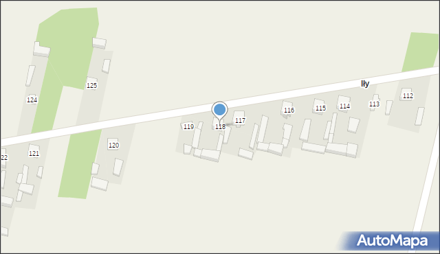 Brudzewice, Brudzewice, 118, mapa Brudzewice